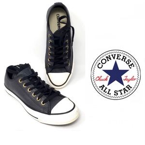Converse All Star Gray Leather Sneakers W 7  M 5